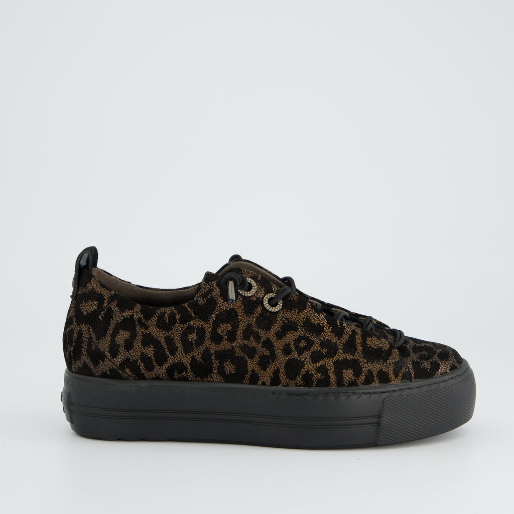 Paul -Green- Bronze- Black -Leopard Print -Trainer- 5417