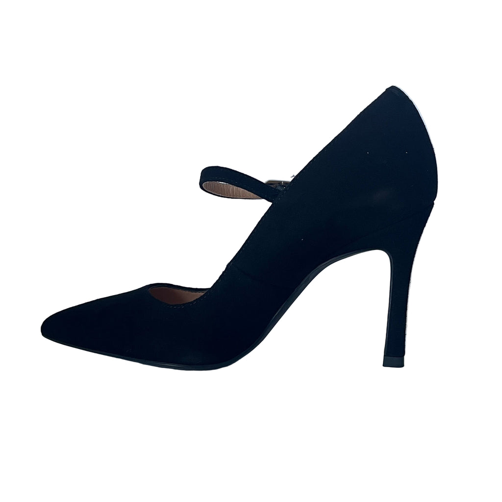 UNISA -Black- Suede- Heeled - Mary- Jane -TUCHEL
