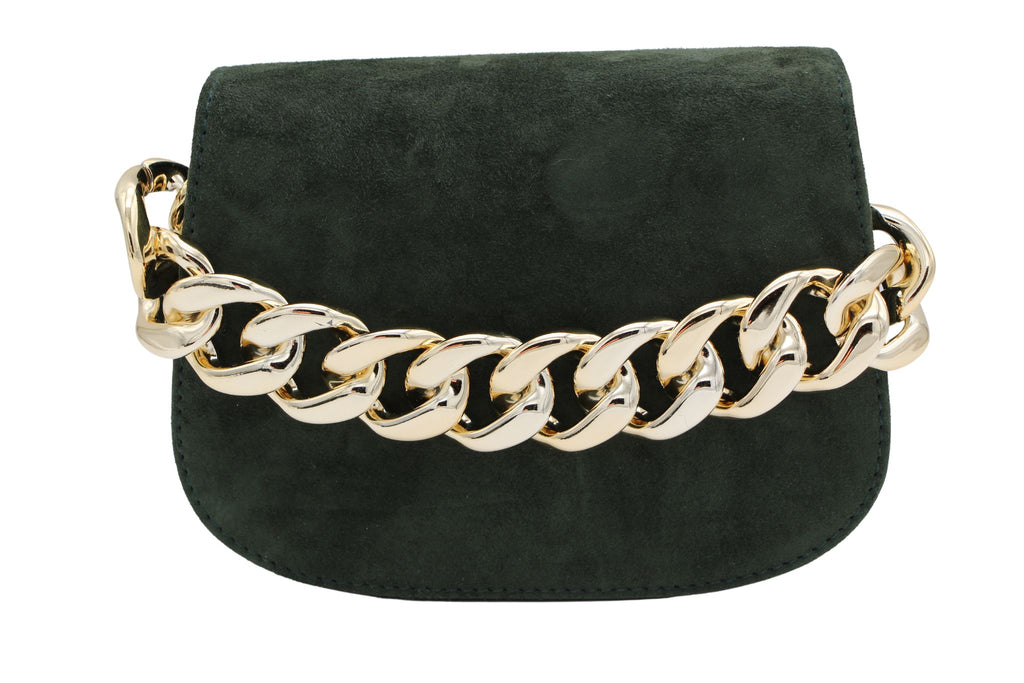 unisa-zbruna-green-suede-leather-handbag