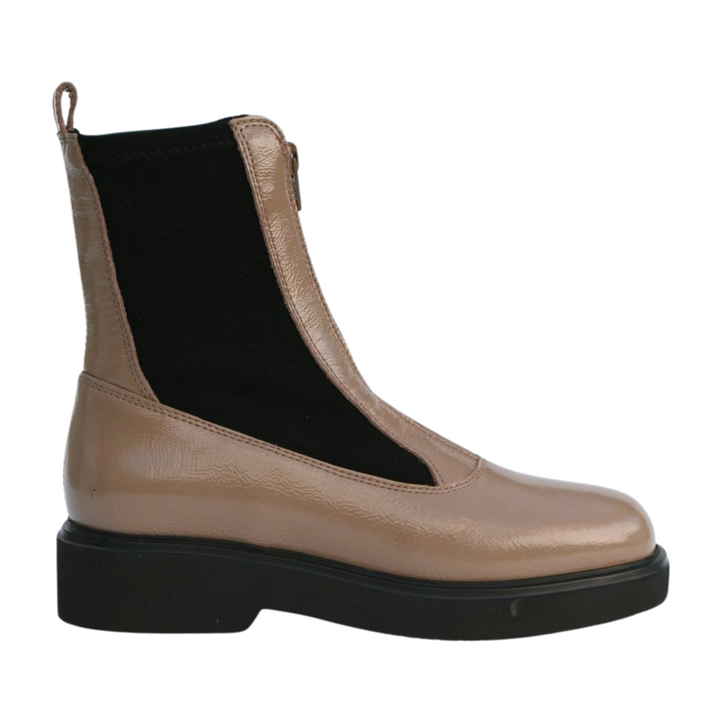 UNISA Taupe Zip  Up Ankle Boot FOGGIA