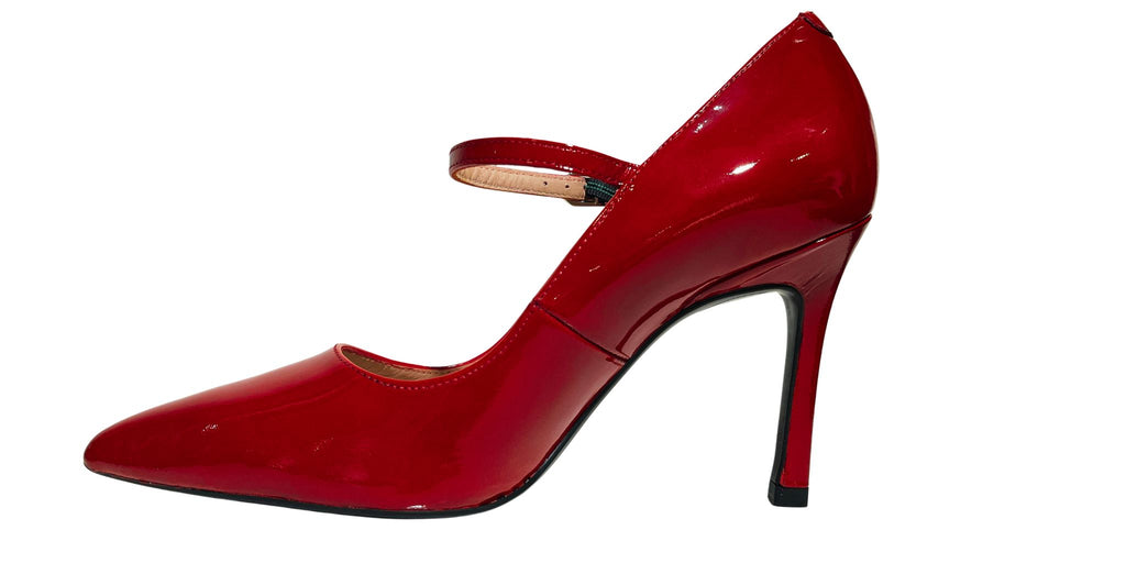 UNISA Raspberry Patent Heeled  Mary Jane TUCHEL