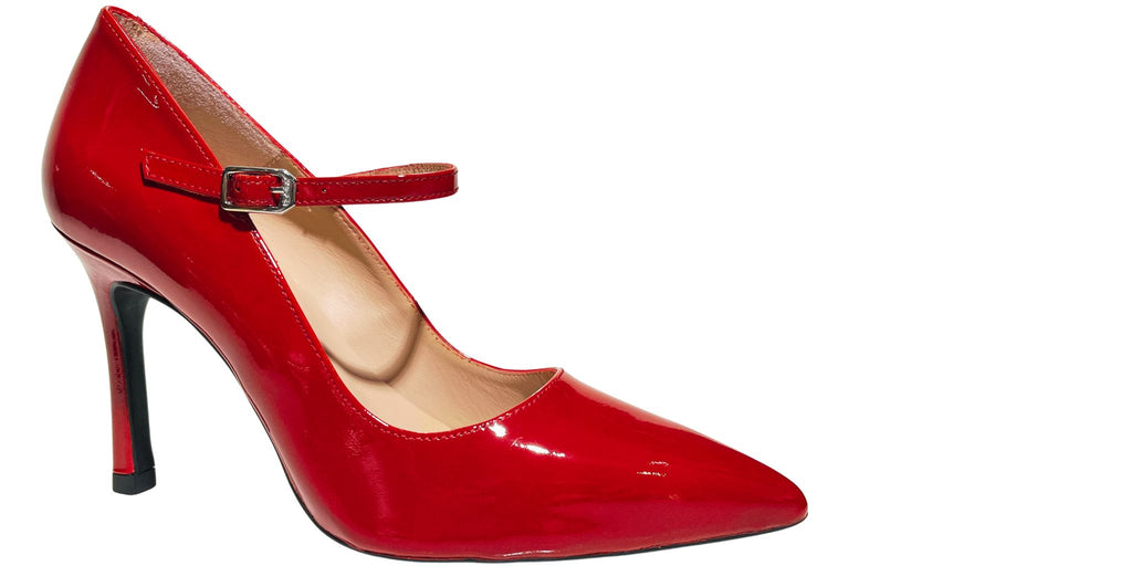 UNISA Raspberry Patent Heeled  Mary Jane TUCHEL