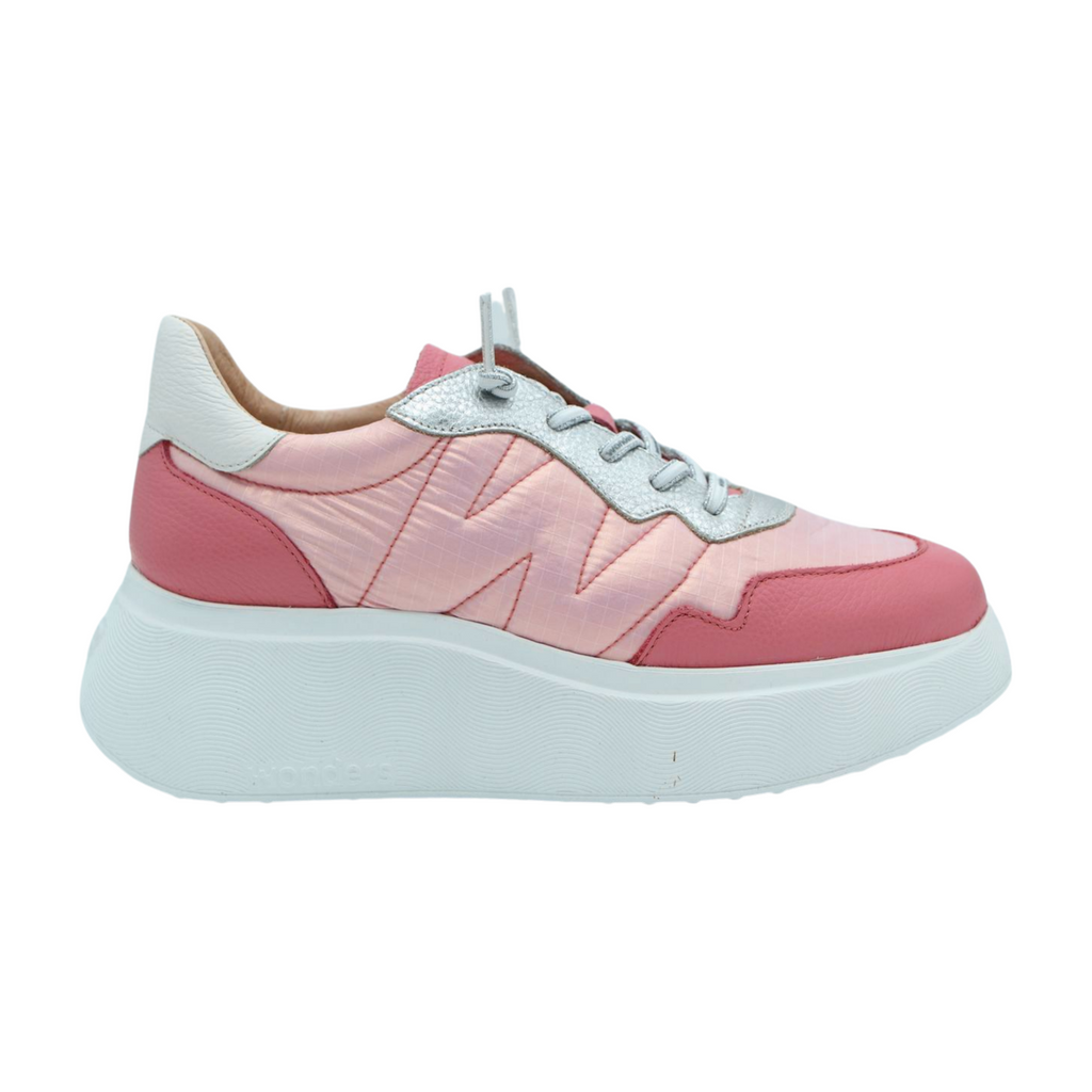 WONDERS--A-3602--Pale--Pink--Chunky--Leather--Trainers