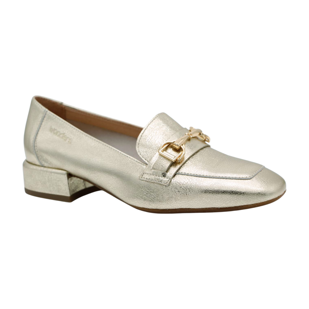 WONDERS--C-5030--Gold--Leather--Loafer