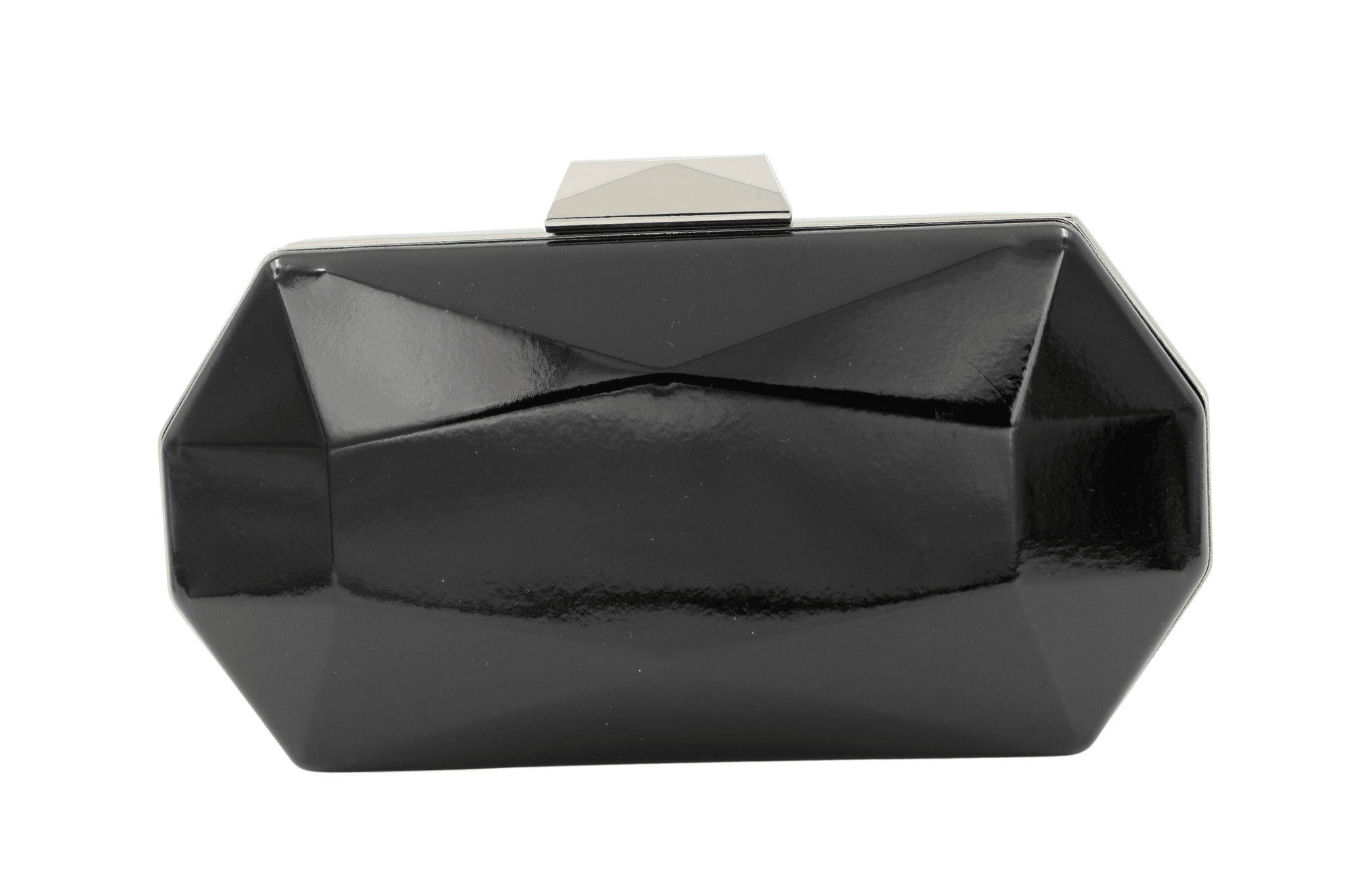 Buy FABUCCI black patent octagonal clutch online Fabucci Shoes