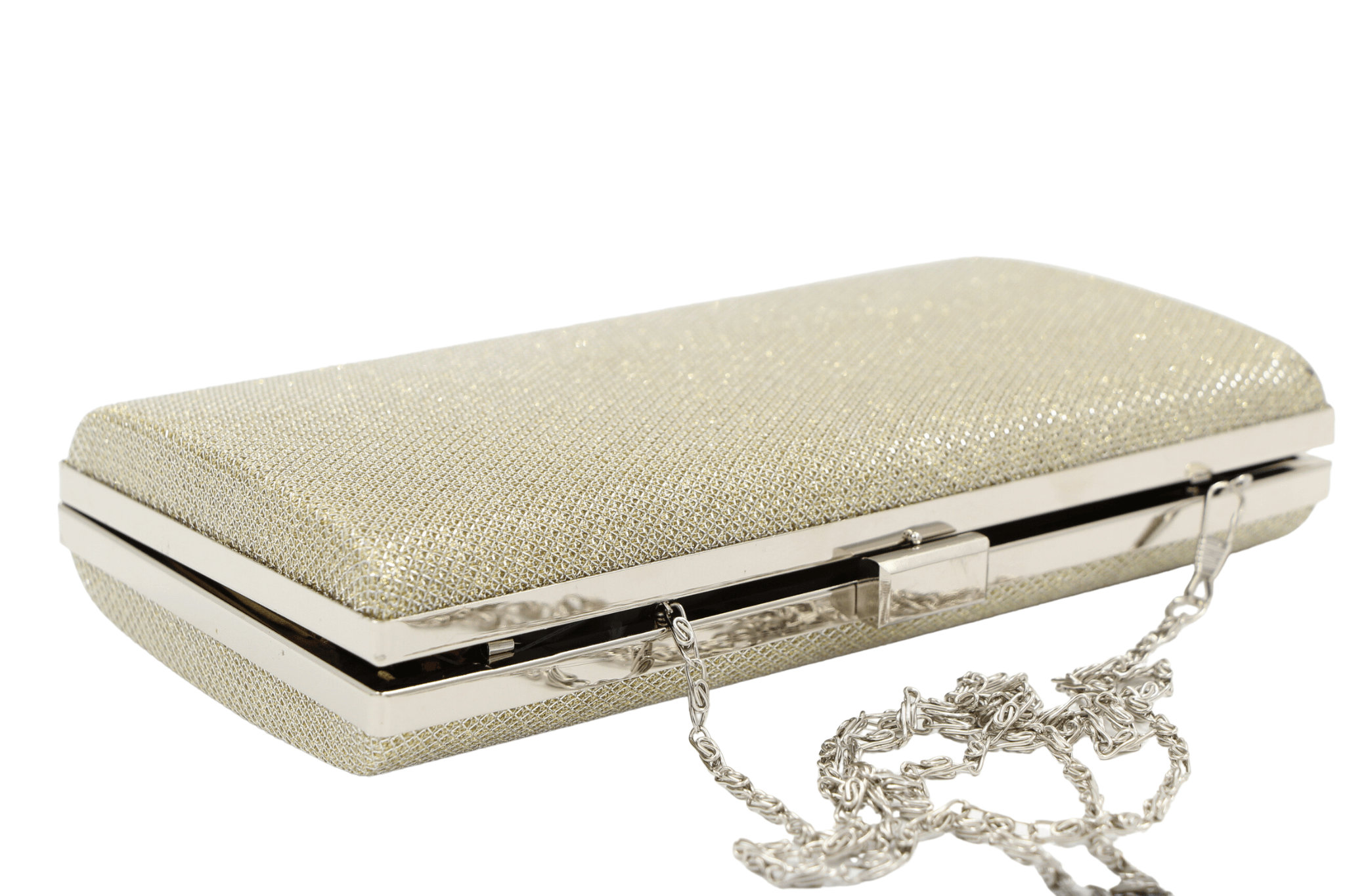 Gold shimmer clutch shop