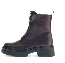 GABOR-Burgundy-ankle- boot-zip-detail