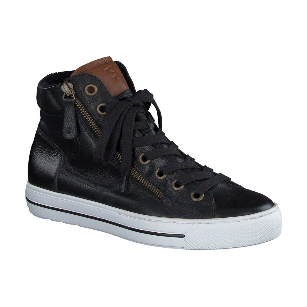 paul-green-black-leather-high-top-trainer-4024