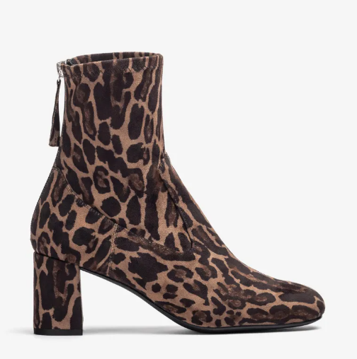 UNISA MARVY Brown Print  Suede Ankle Boot
