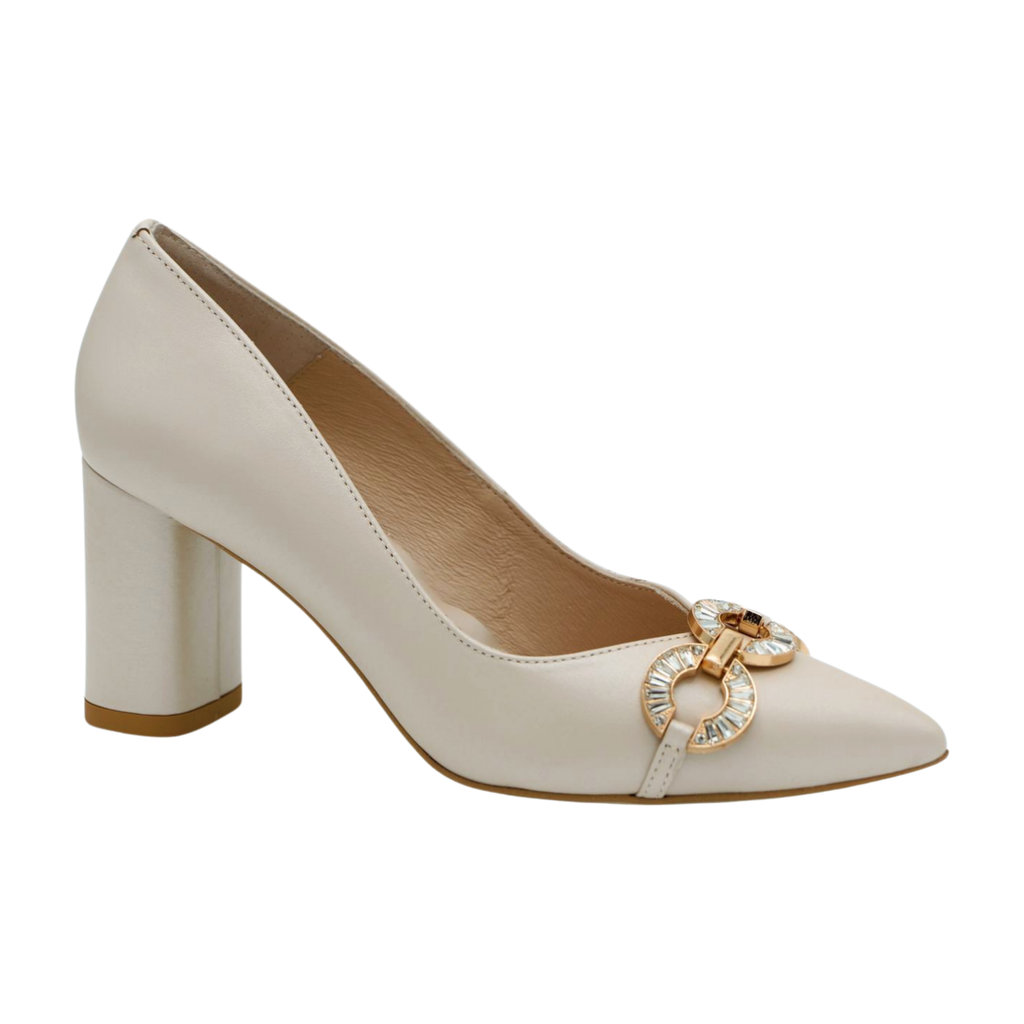 Cream mid heel court shoes hot sale