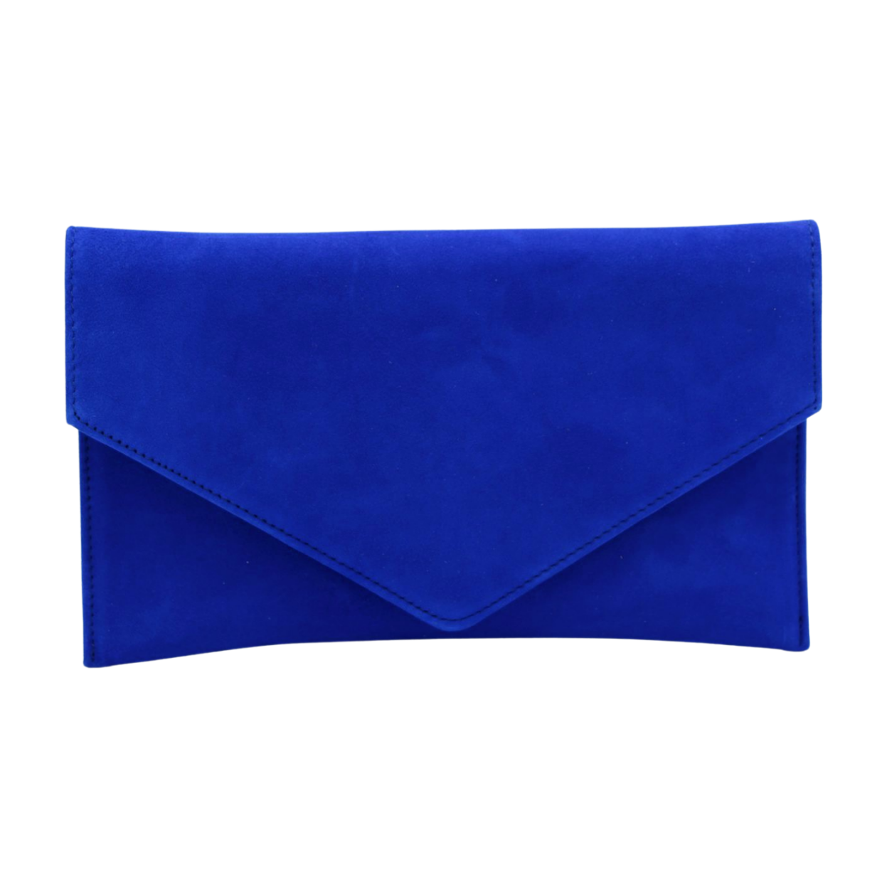 FABUCCI Royal Blue Suede Envelope Clutch Bag Fabucci Shoes