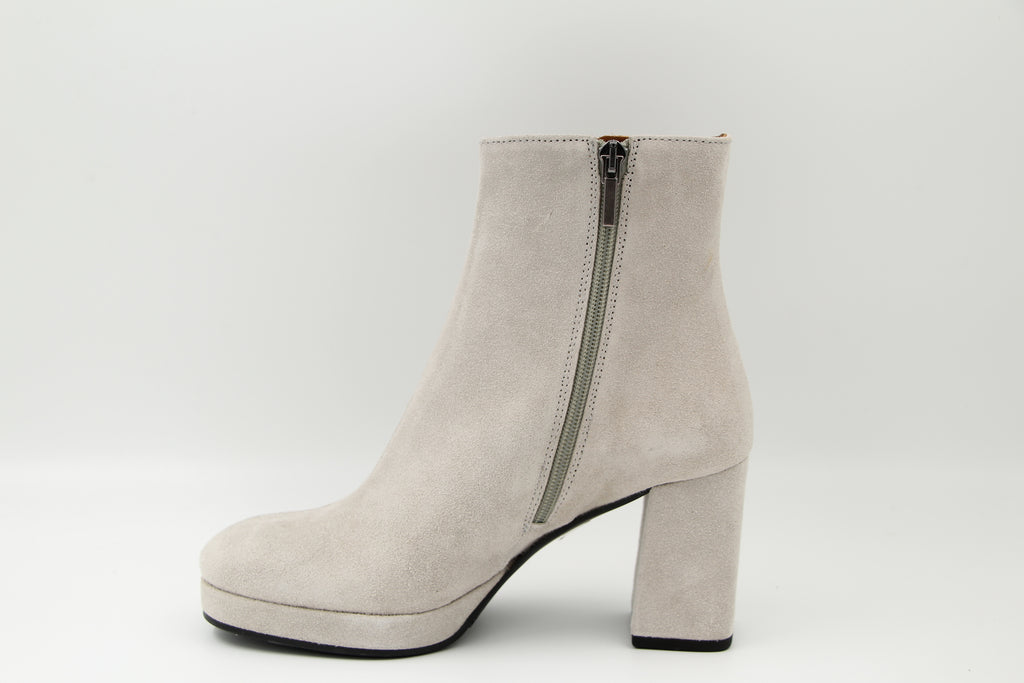 MARIAN  Stone Suede Platform Ankle Boot SHIR