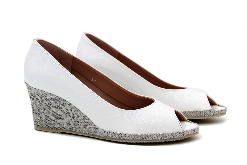FABUCCI-White-patent-peep-toe-ladies-wedge-shoe