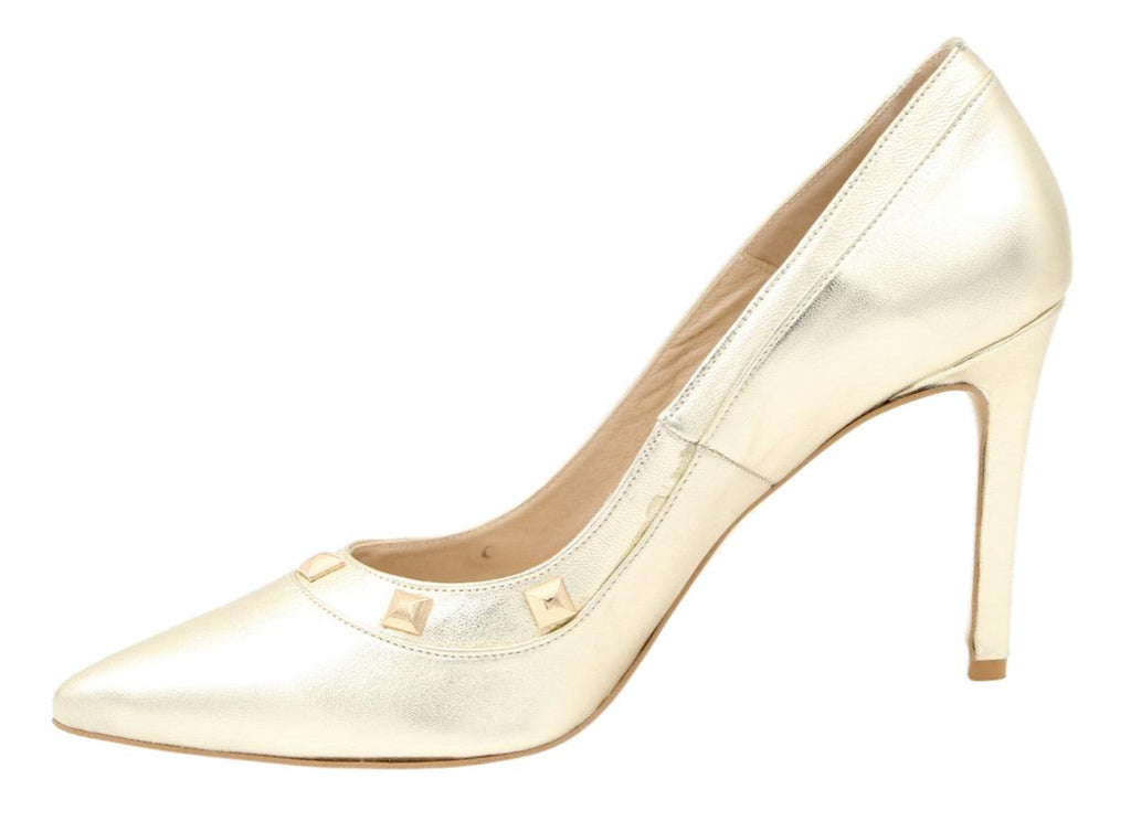 EMIS Gold Stiletto with Gold Studs 