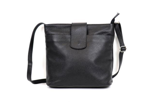 BAGITALI Black Grosgrain leather Crossbody bag