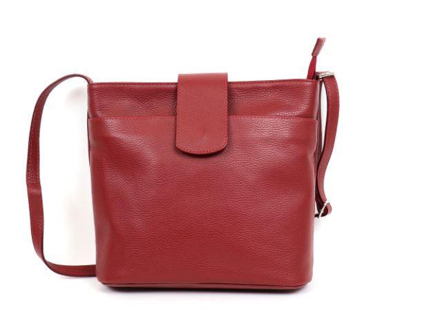 BAGITALI Red Grosgrain leather Crossbody bag