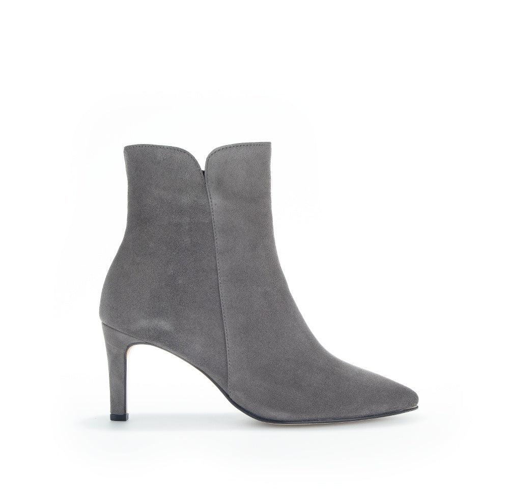GABOR Grey Suede Pointy Toe Ankle Boot BAMBRO