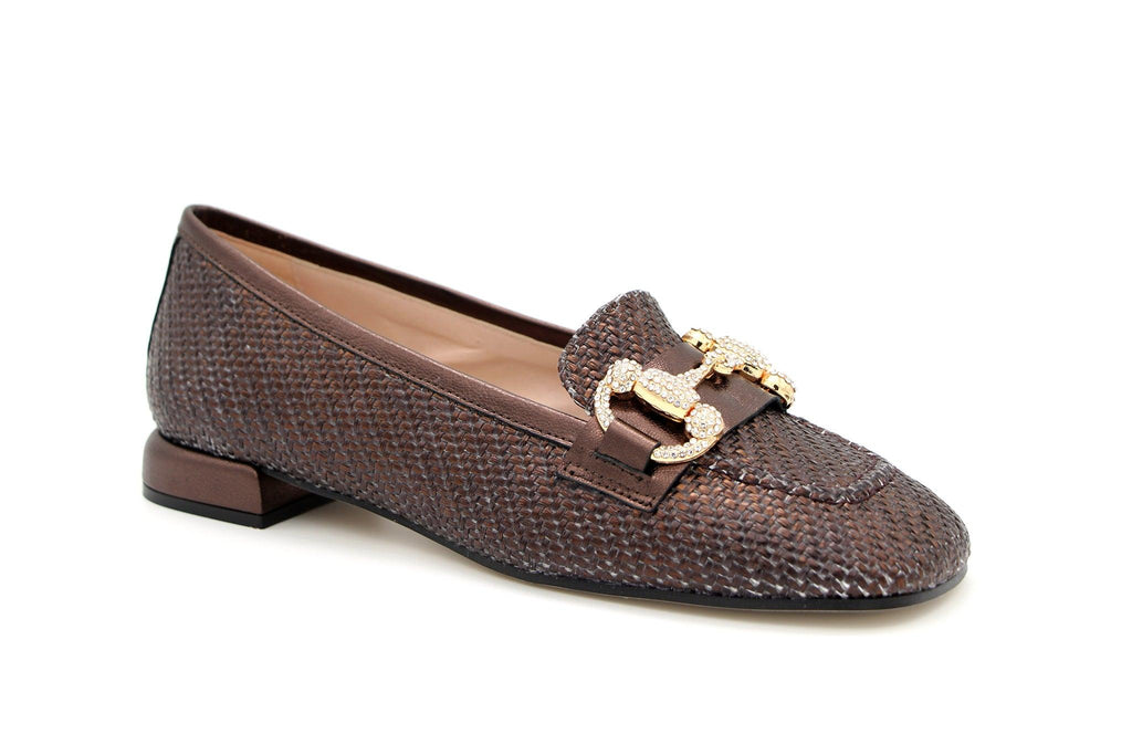    MARIAN-bronze-leather-ladies-loafer-with-buckle
