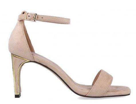 MENBUR Nude suede Barely there Sandal