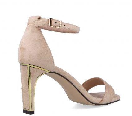 MENBUR Nude suede Barely there Sandal
