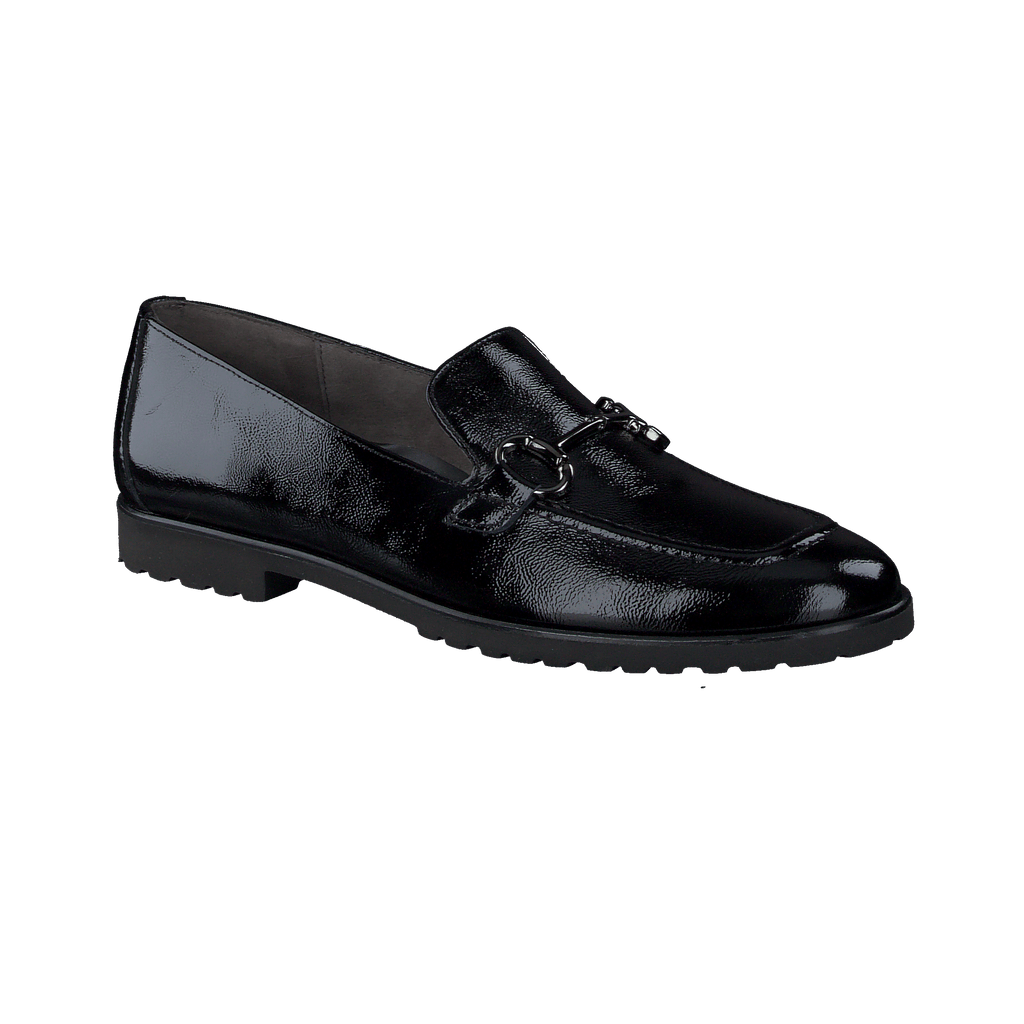 PAUL- GREEN -1027- Black- Patent -Leather- Loafer