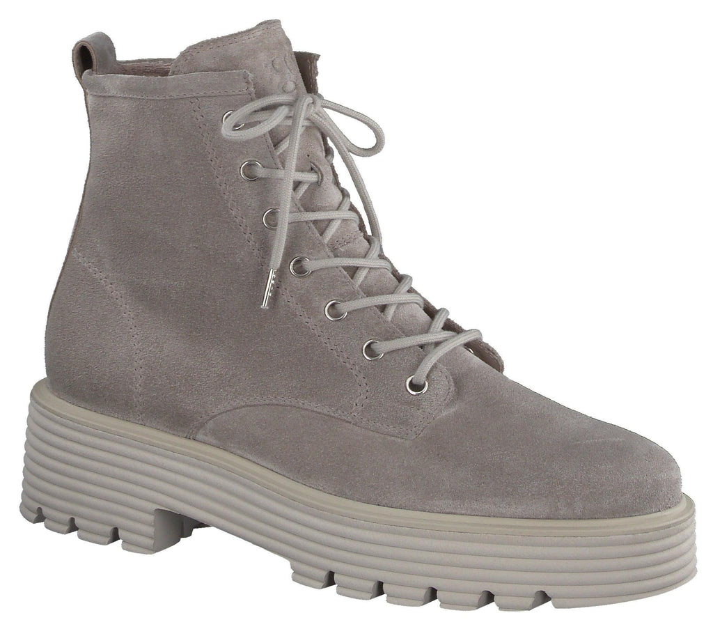     PAUL--GREEN-Grey -suede--trek-sole--ankle--boot--9060