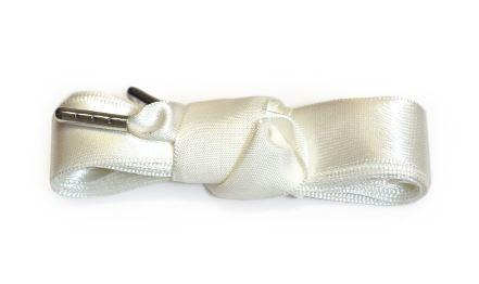 SHOESTRING White  Silky Satin Ribbon Shoelaces