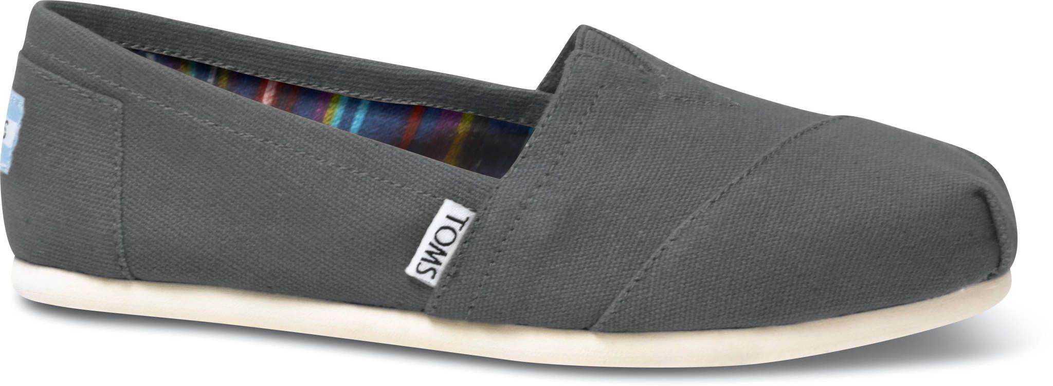 Ash Grey Toms Ash Canvas Alpargata Ash Grey Recycled Cotton Canvas