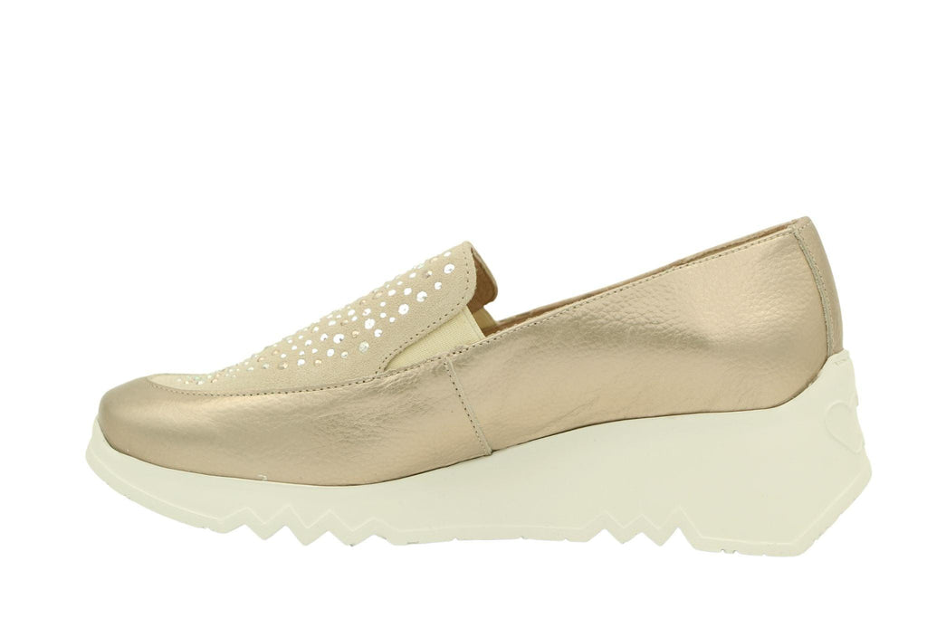 WONDERS-Gold-Wedge-Loafer-E-6722