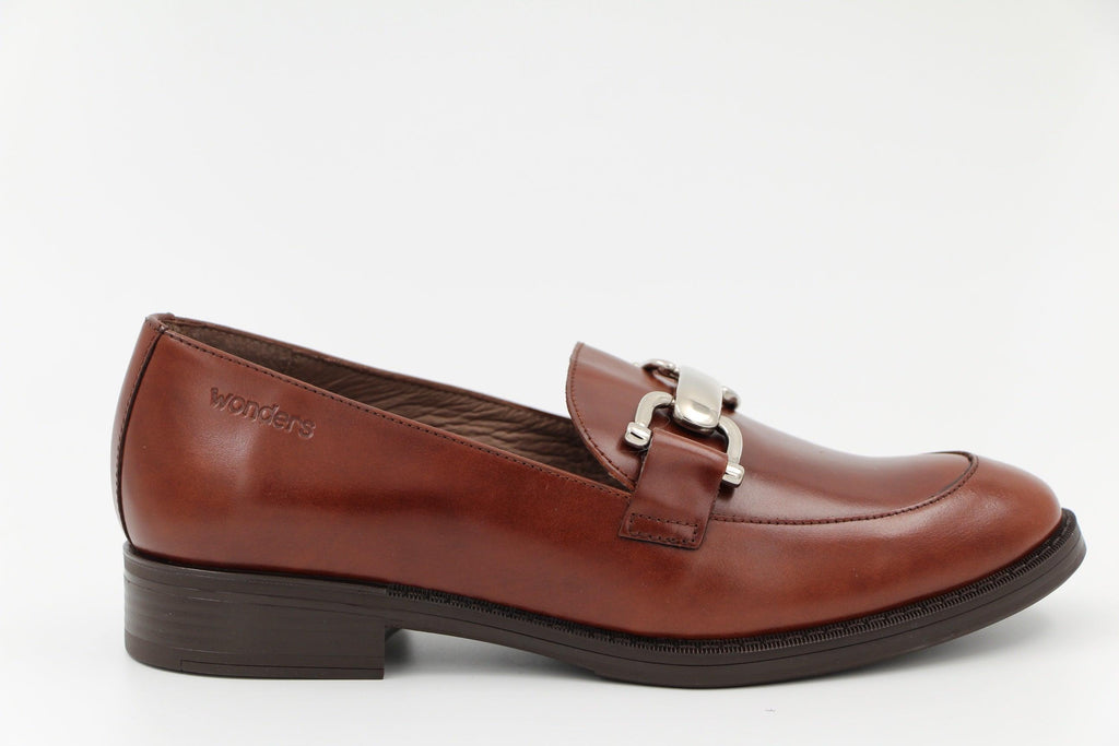 WONDERS Tan leather Loafer  A7252